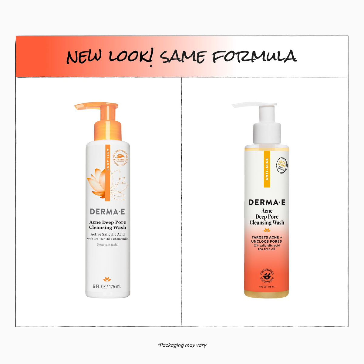 Derma E ingredients shot with willow bark and tea tree highlighting exfoliating benefit
