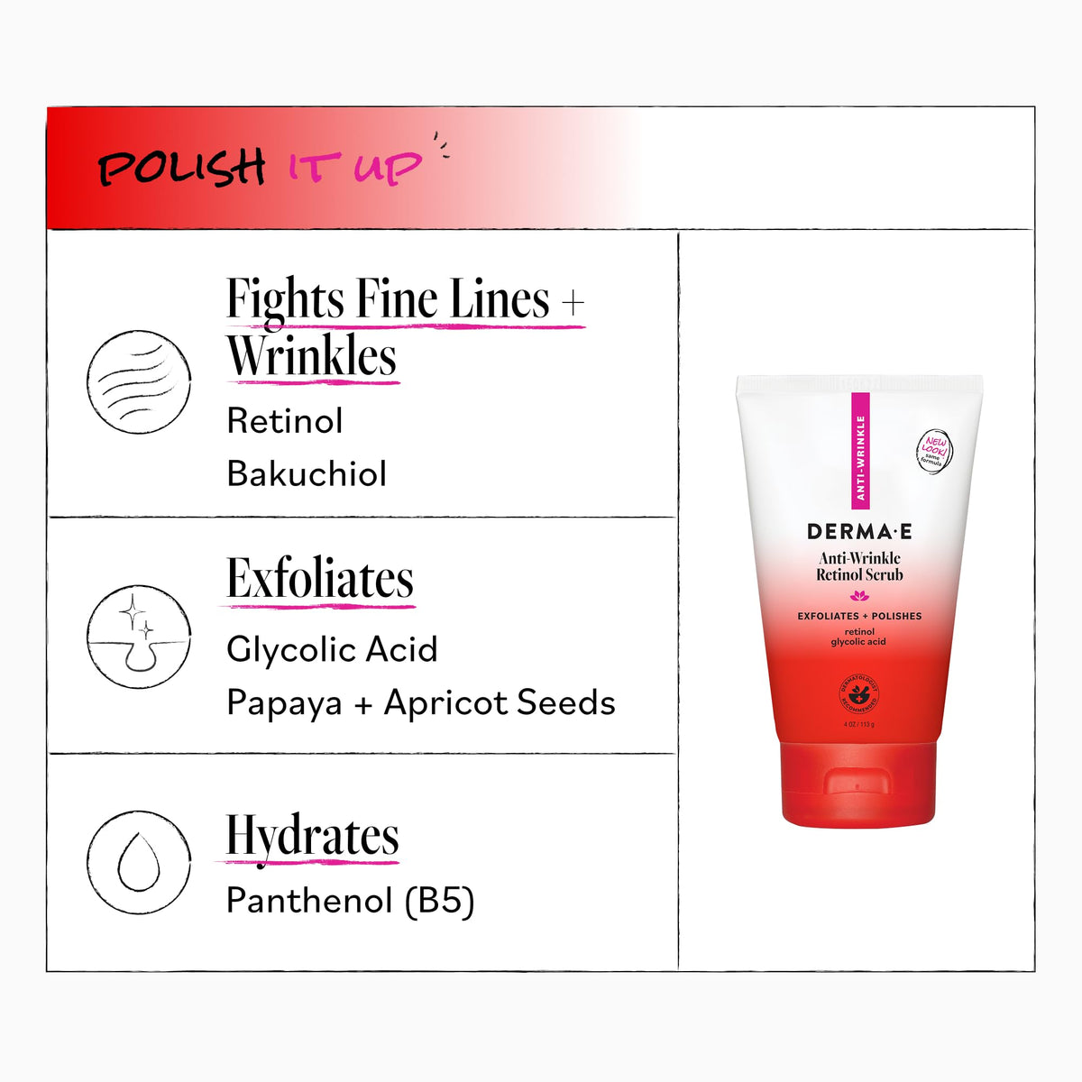 Derma E 4 oz tube size comparison beside common objects for scale