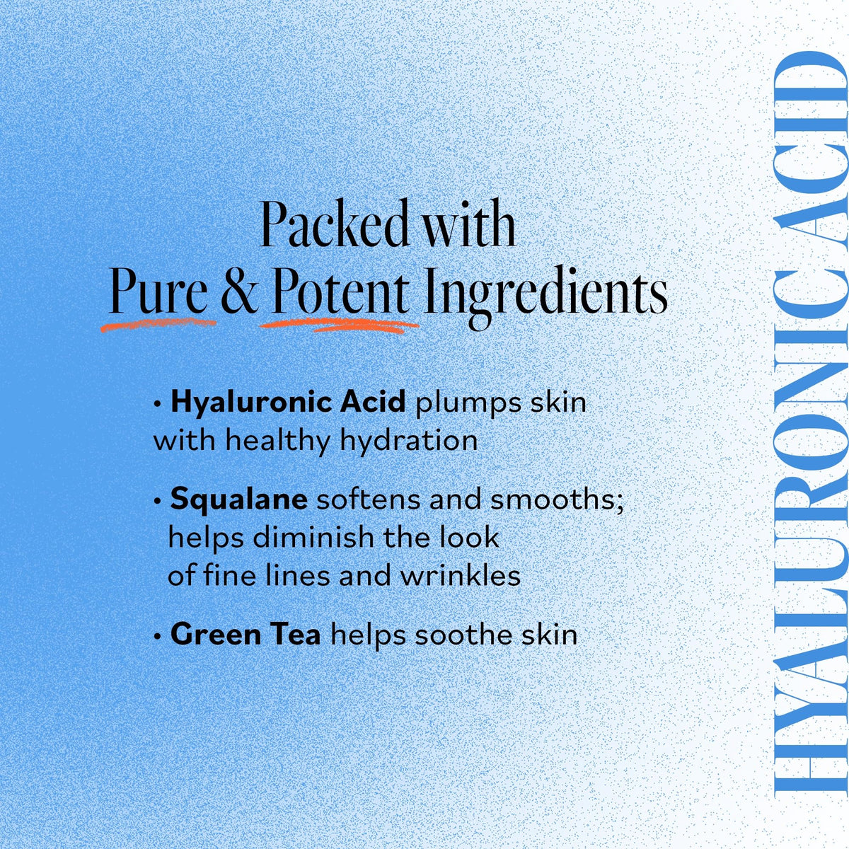 Derma E applying serum to cheek demonstrating quick absorption and dewy glow