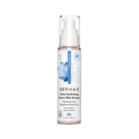 Derma E front bottle shot showing label and sheen for clear product view and trust