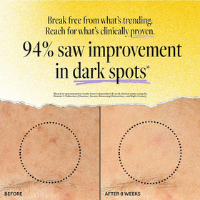 Derma E serum texture smoothed on skin demonstrating lightweight hydration