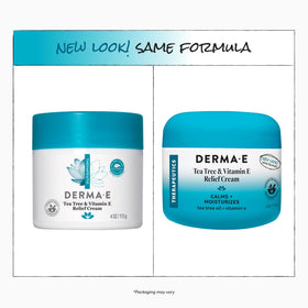 Derma E 4 oz jar next to common items showing compact size and portability