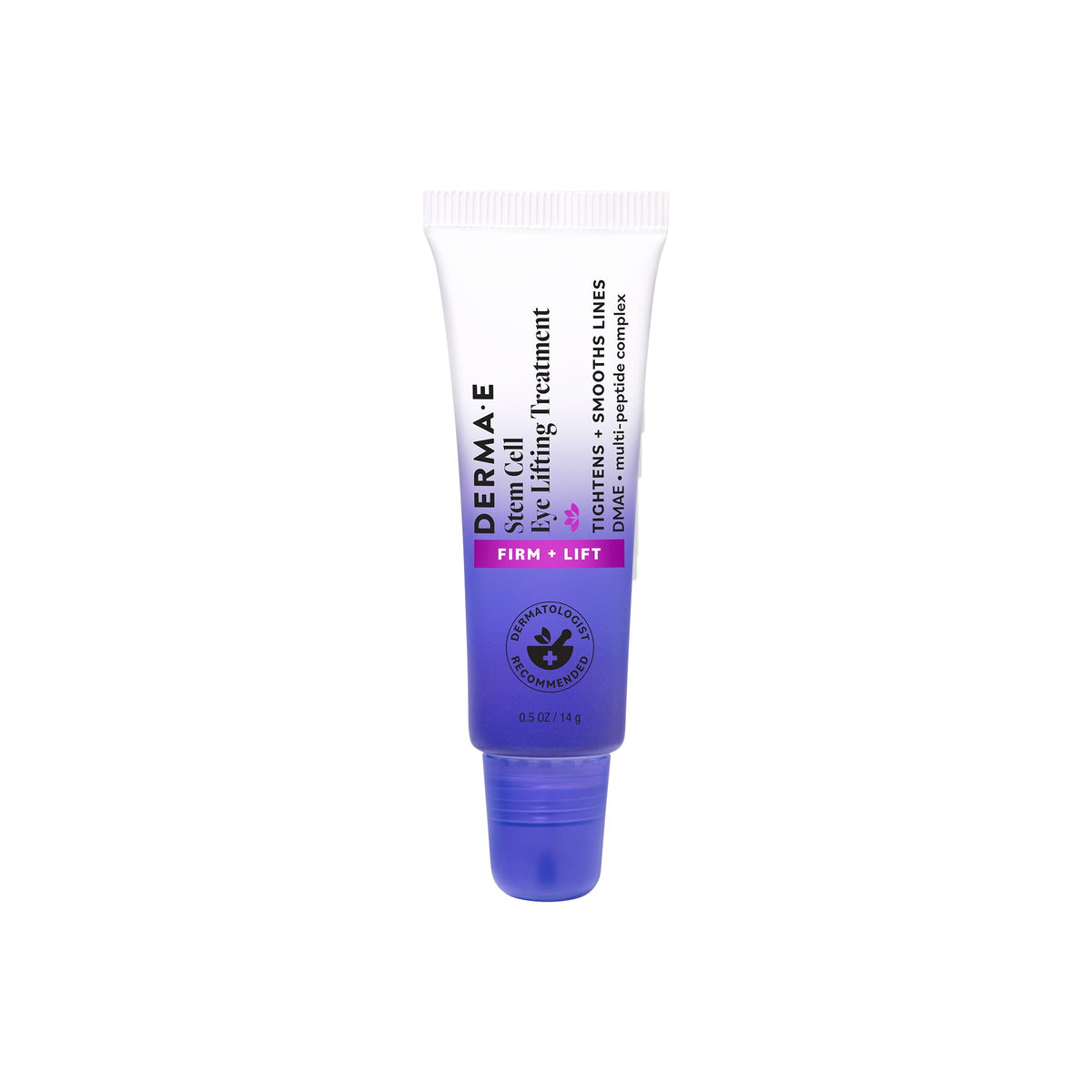 Derma E jar front view showing label and compact design benefits travel-friendly