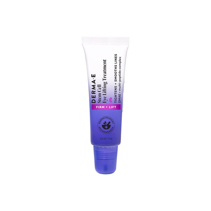 Derma E jar front view showing label and compact design benefits travel-friendly