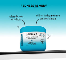Derma E cream texture close-up highlighting rich non-greasy hydration