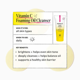 Derma E close-up texture of light foam illustrating gentle cleansing and hydration