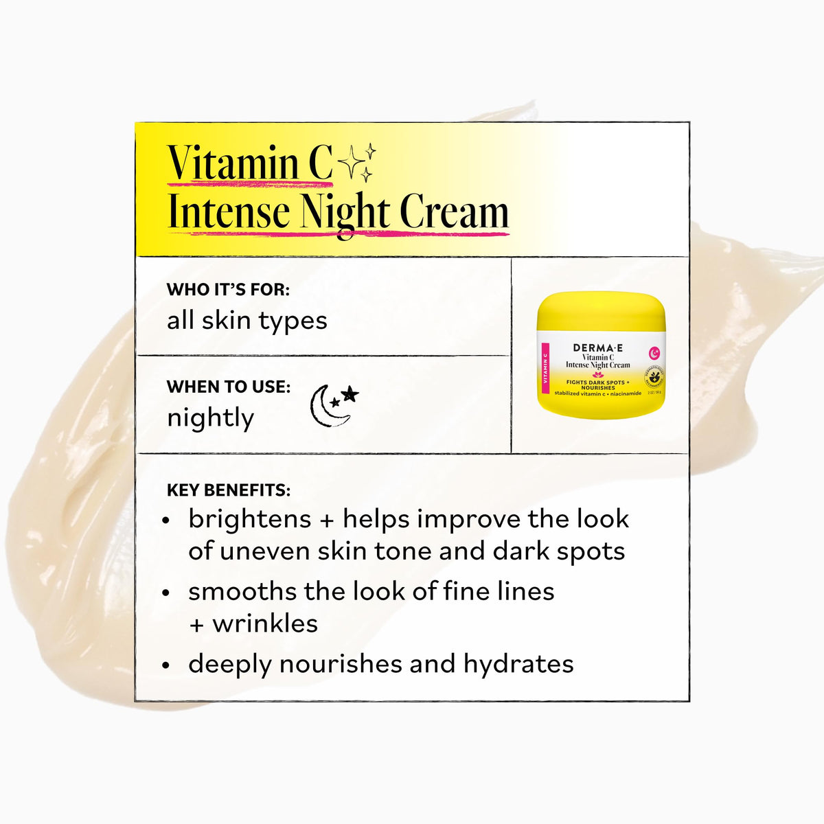 DERMA‑E cream held in hand for size and scale, conveys portable 2 oz convenience