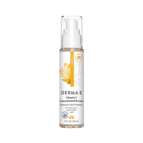 Derma E front bottle showing label and compact 2 oz size for daily use
