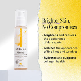 Derma E dropper close-up dispensing clear serum for precise application