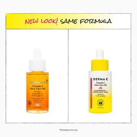 Derma E ingredients flatlay with turmeric and seabuckthorn for antioxidant support