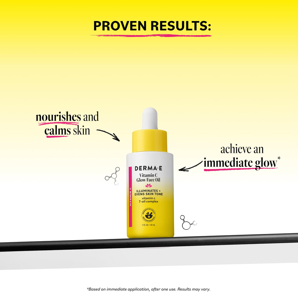 Derma E pipette dispensing oil for precise, mess-free application