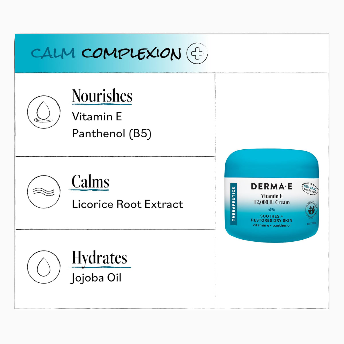 Derma E cream on hand being applied to show immediate hydration benefit
