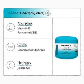 Derma E cream on hand being applied to show immediate hydration benefit