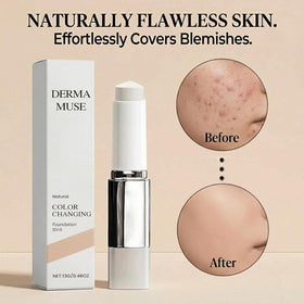 DERMA MUSE detachable dual-ended brush bristles detail for streak-free application
