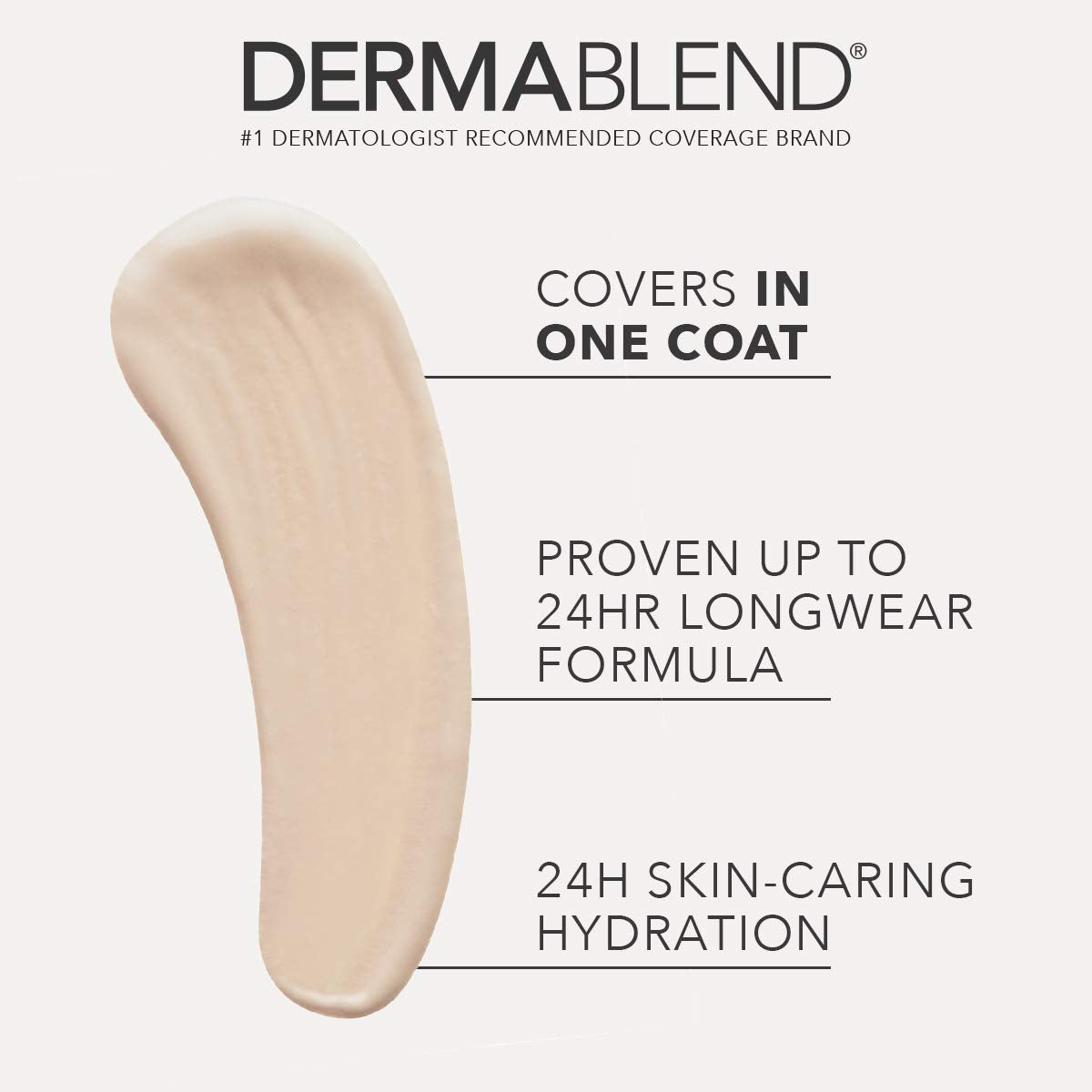 Dermablend applicator closeup demonstrating precision and easy targeted application