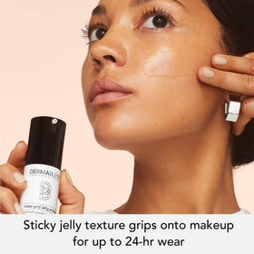 Dermablend clear jelly texture close-up showing lightweight hydration