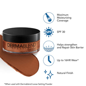 Dermablend application spatula scooping cream for hygienic makeup use