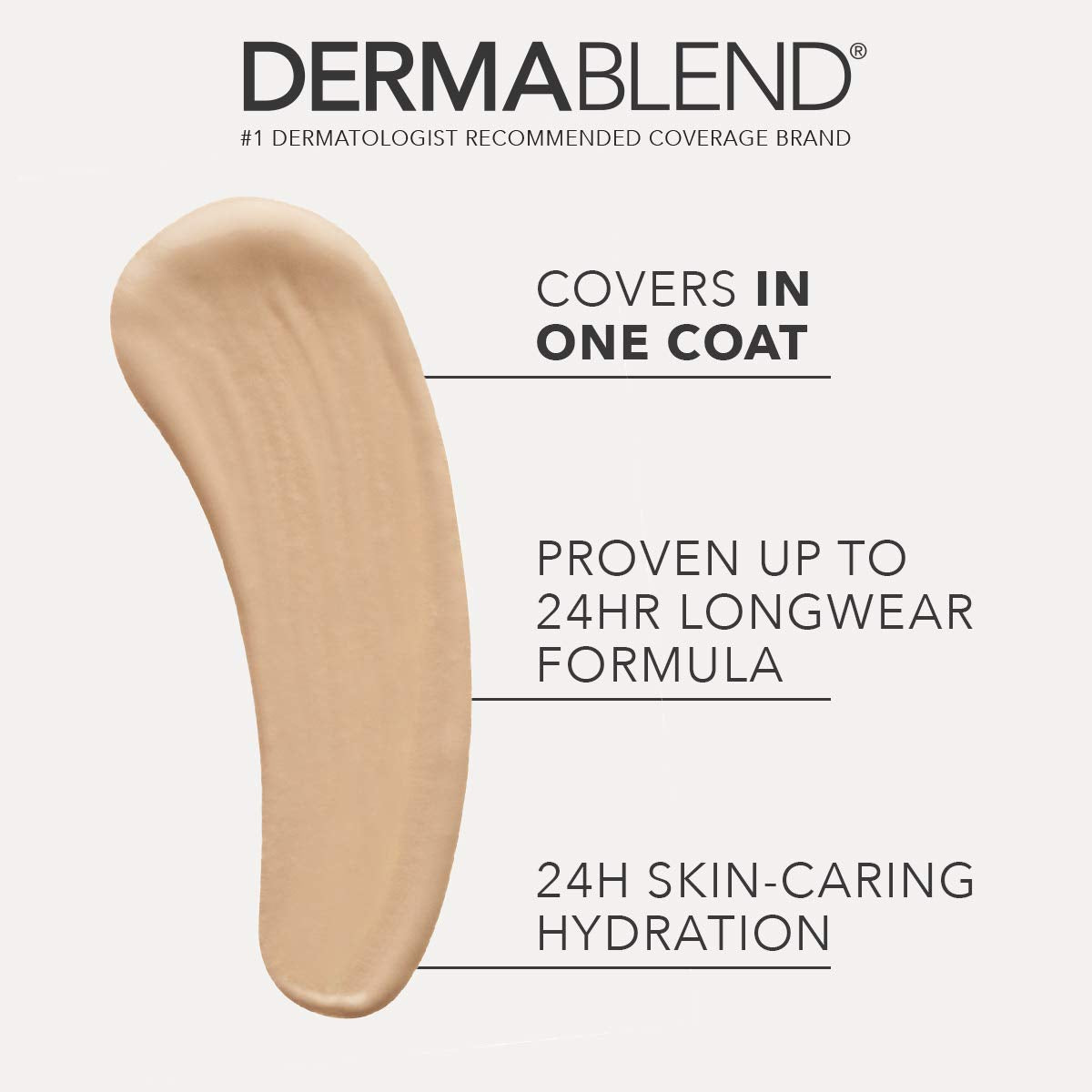 Dermablend concealer 40W applicator tip dispensing creamy formula for precise coverage