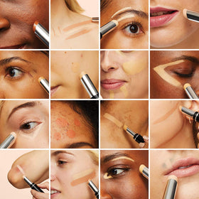Dermablend concealer applied under eye reducing darkness and brightening