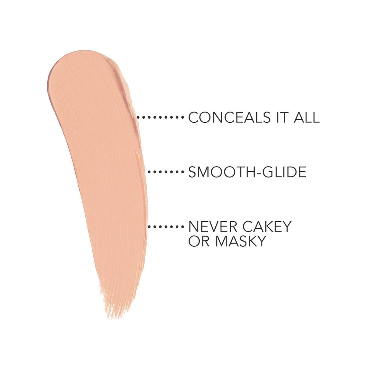 Dermablend concealer creamy texture close-up highlighting smooth, hydrating coverage
