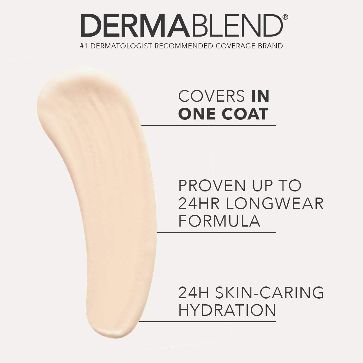 Dermablend concealer wand open demonstrating precise application benefit