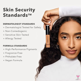 Dermablend creamy texture swatch demonstrating blendability