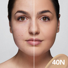 Dermablend Flawless Creator dispensed drops on hand demonstrating concentrated coverage control