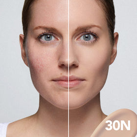 Dermablend dropper close-up highlighting precise pigment drops for controlled coverage