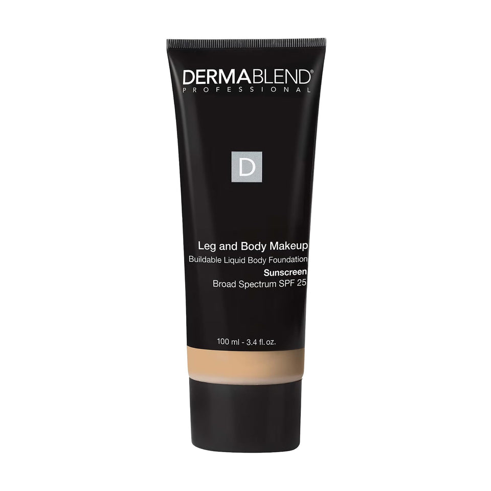 Dermablend front packaging showing bottle and shade 20N light natural benefit even coverage