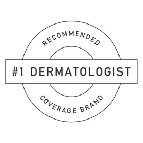 Dermablend concealer stick applied under eye demonstrating concealment of dark circles and natural look