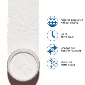 Dermablend powder open with sifter demonstrating controlled dispensing