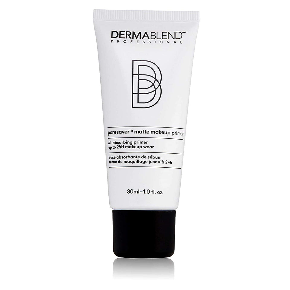 Dermablend front tube showing product branding and benefit of long wear