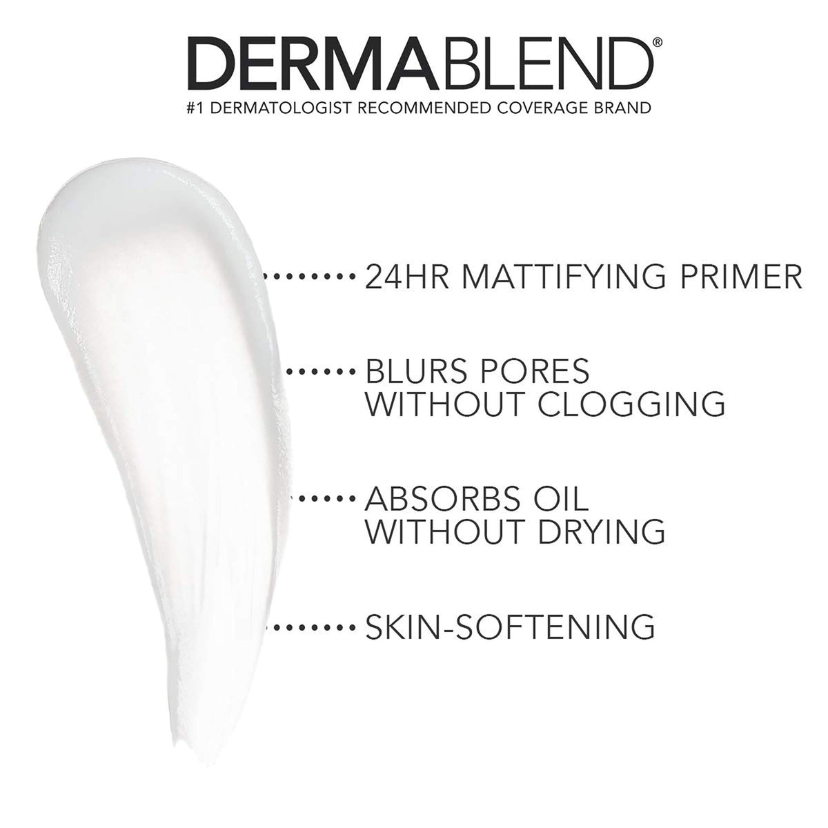 Dermablend clear gel texture close-up demonstrating lightweight spreadability