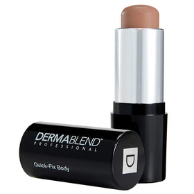 Dermablend Quick-Fix stick front packaging showing product and shade, reliable coverage