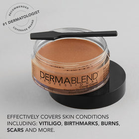 Dermablend SPF 30 label close-up highlighting sun protection benefit