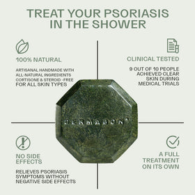 Dermabon being applied to scalp to help reduce flaking