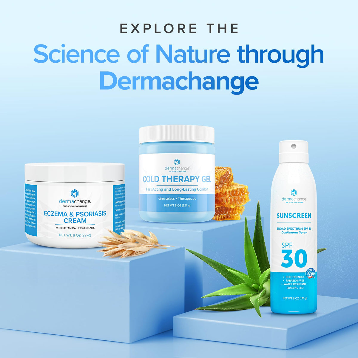 DermaChange lifestyle scene woman applying for fuller-looking hair