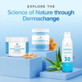 DermaChange lifestyle scene woman applying for fuller-looking hair