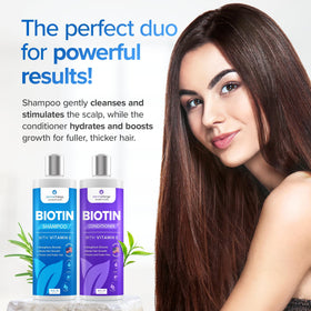 DermaChange shampoo and conditioner staged in bathroom setting