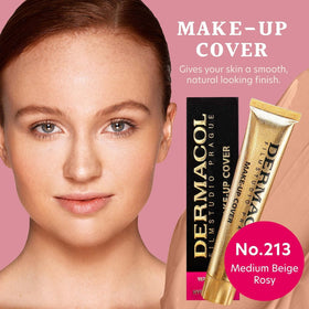 Dermacol applying with sponge demonstrating even blend and matte control