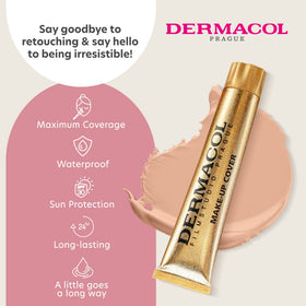 Dermacol drop with SPF label highlighting SPF 30 protection benefit