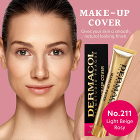 Dermacol texture swirl closeup showing smooth pigmented formula for full coverage benefit