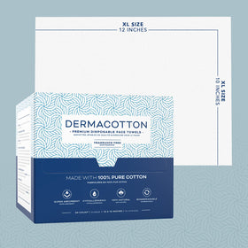 DERMACOTTON towel absorbing water showing high absorbency benefit