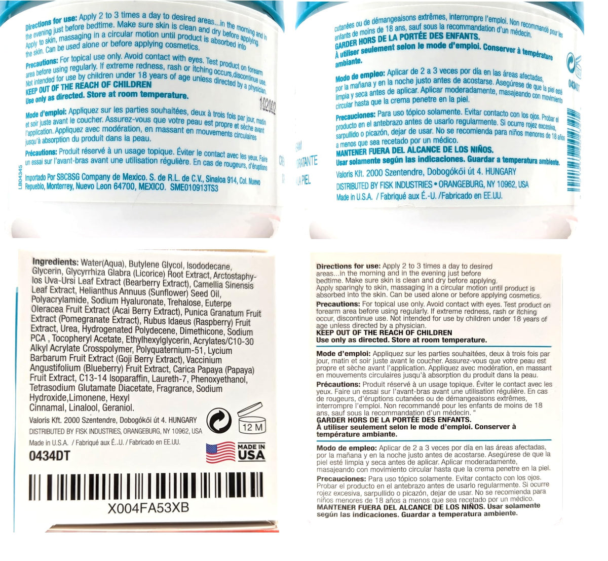 Dermactin close-up of cream texture demonstrating rich absorption