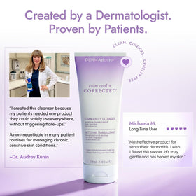 DERMAdoctor used on face and hairline, simplifying multi-area care benefit