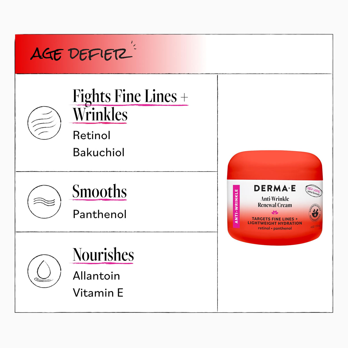 Derma E next to ruler showing 4 oz size for scale benefit