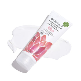 Derma E applied to elbow showing targeted hydration and softened appearance
