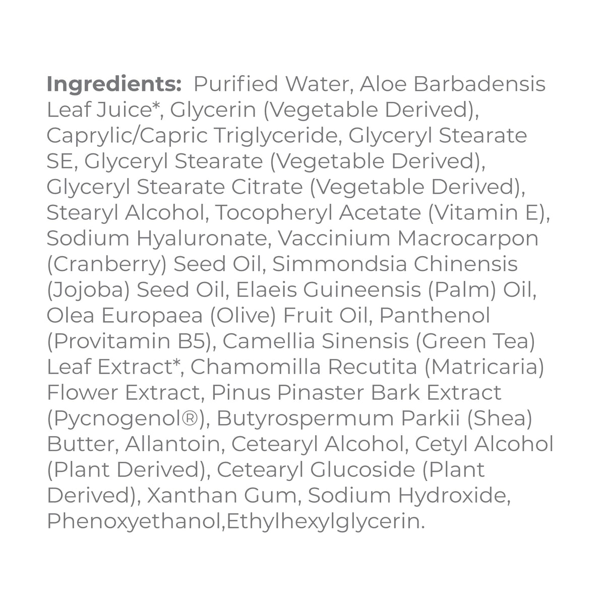 Derma E shea butter and olive oil ingredients highlighting nourishment