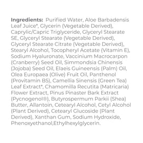 Derma E shea butter and olive oil ingredients highlighting nourishment