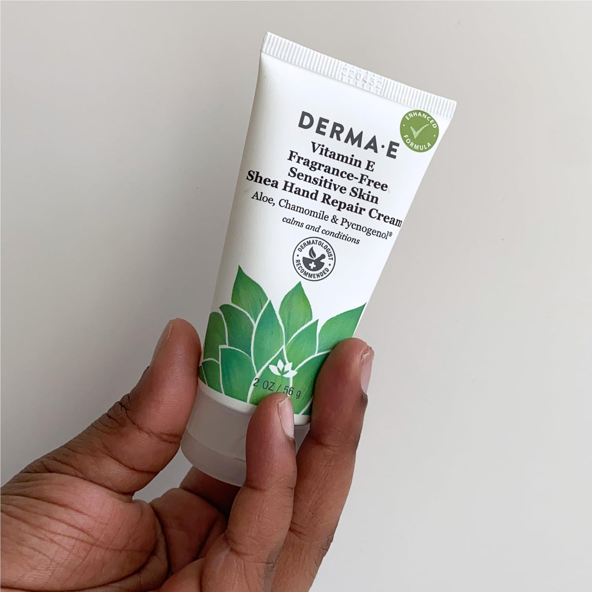 Derma E back label view showing ingredient transparency benefit